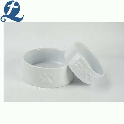 Personalized Design Cute Custom Printed Pet Food Feeder Bowl