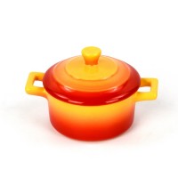 High quality cheap restaurant yellow soup pot small with lid