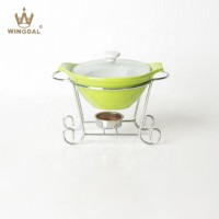 Wholesale Customized Ceramic Food Warmer Dish Casserole Dish With Lid