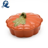 China High Quality Cheap Unique Printed Pumpkin Shaped Ceramic Cook Pot