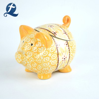 Eco Friendly Custom Home Decoration 3D Blank Ceramic Piggy Bank