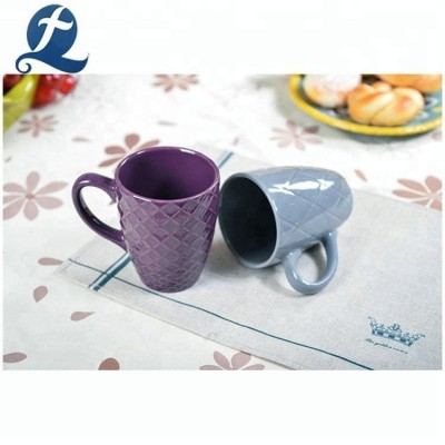 Fashion Modern Custom Printing Stoneware Ceramic Coffee Mug With Handle